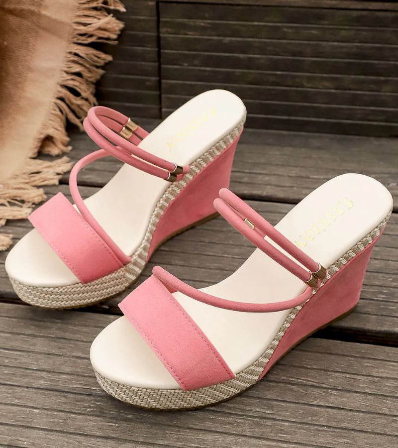 Laura| Sandali con zeppa da 10 cm, Slanciano la silhouette senza affaticare i piedi