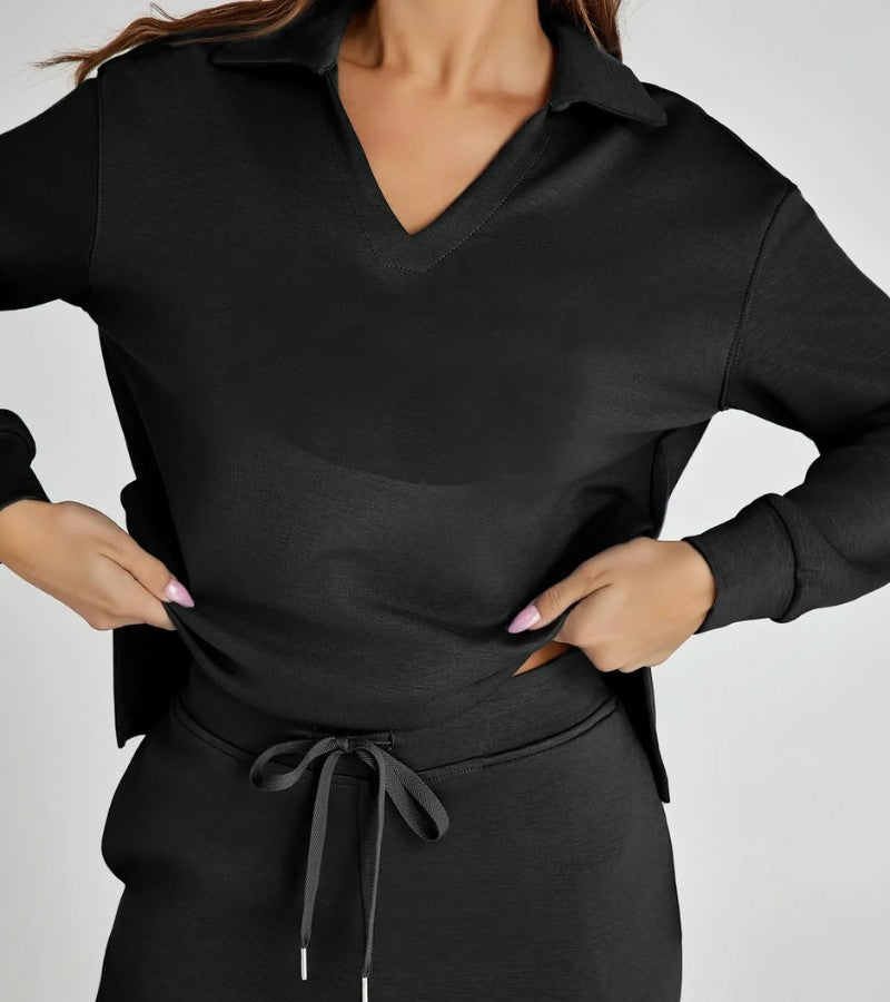 Livia | Completo a Due Pezzi con Pantaloni a Zampa