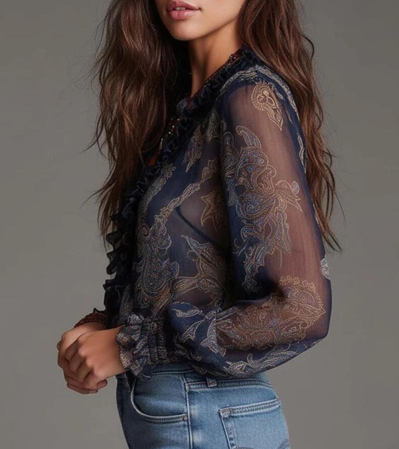 Teresa | La Blusa con Volant Imperdibile