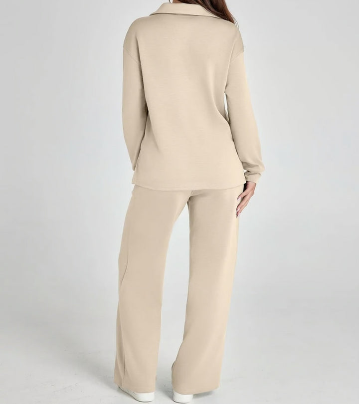Livia | Completo a Due Pezzi con Pantaloni a Zampa