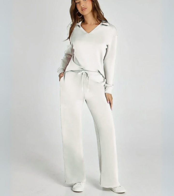 Livia | Completo a Due Pezzi con Pantaloni a Zampa