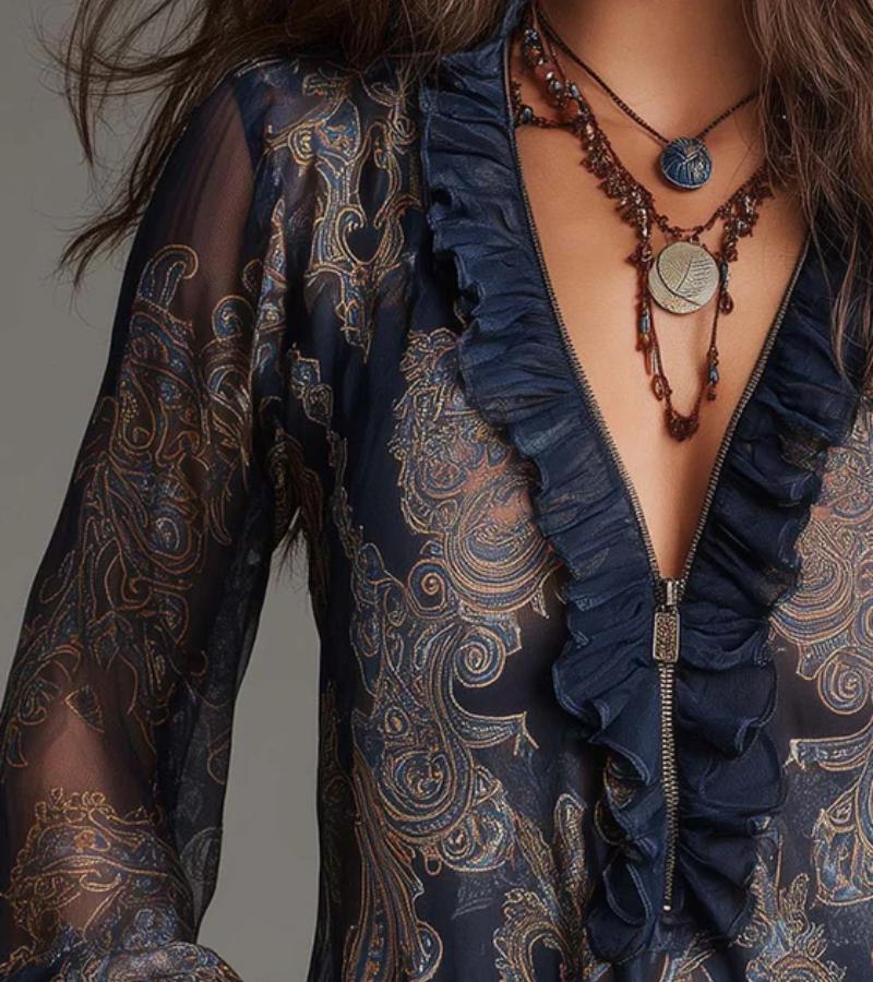 Teresa | La Blusa con Volant Imperdibile