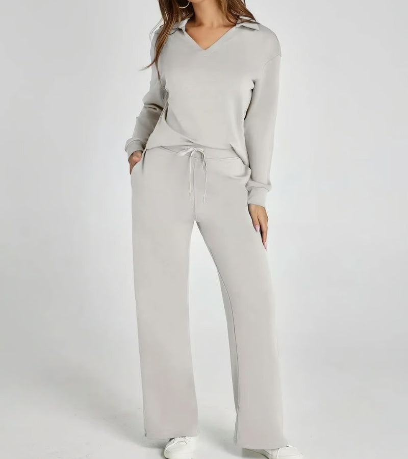 Livia | Completo a Due Pezzi con Pantaloni a Zampa