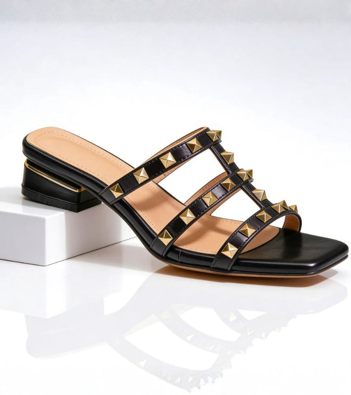 Odette | Sandalo Mule con finitura premium