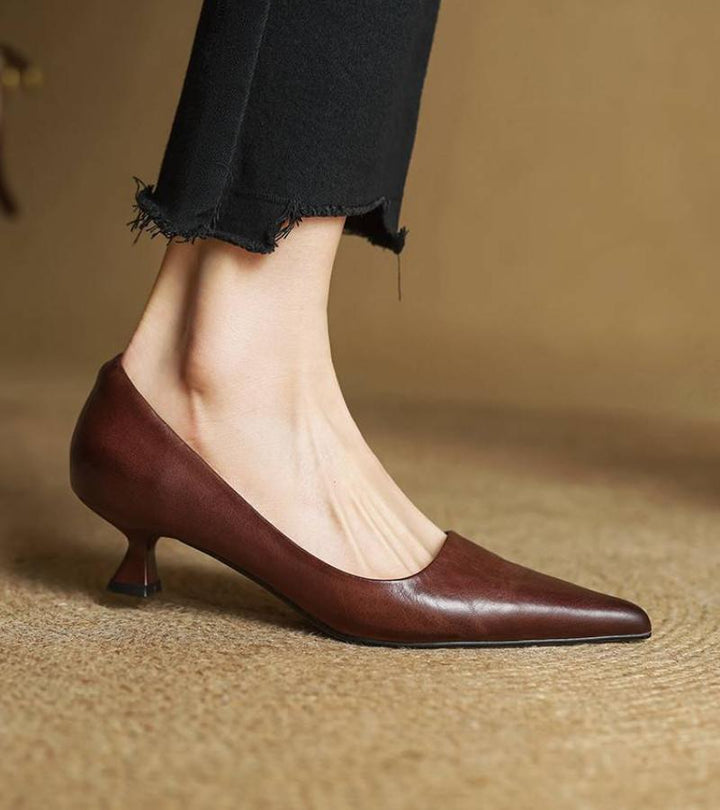 Aeris | Décolleté in Vera Pelle