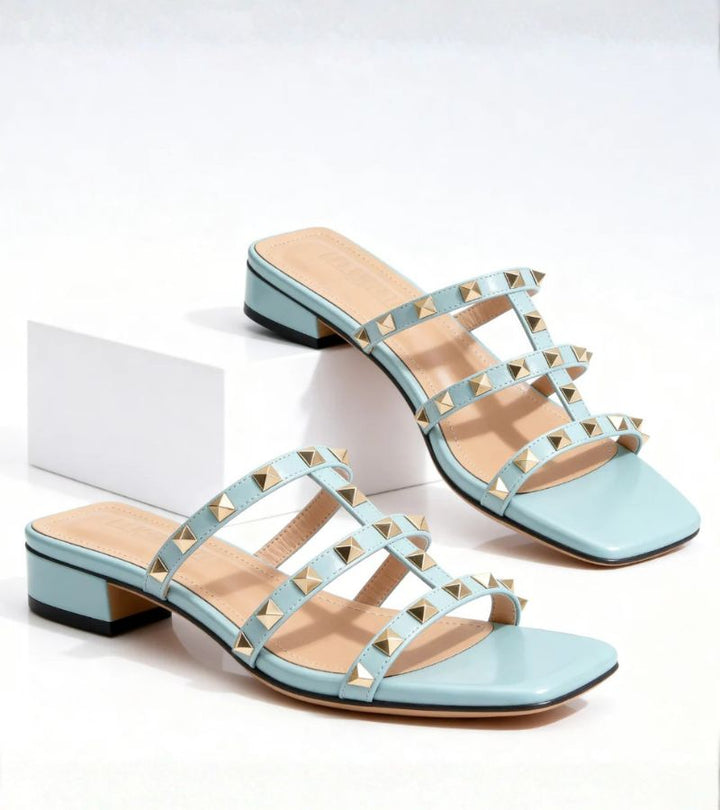 Odette | Sandalo Mule con finitura premium