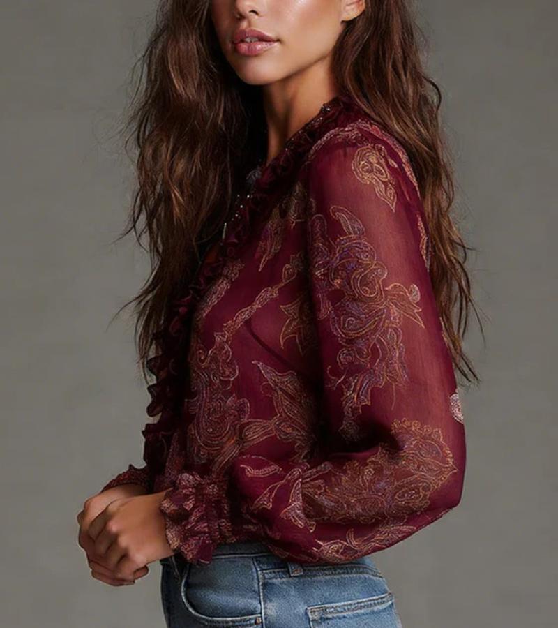Teresa | La Blusa con Volant Imperdibile