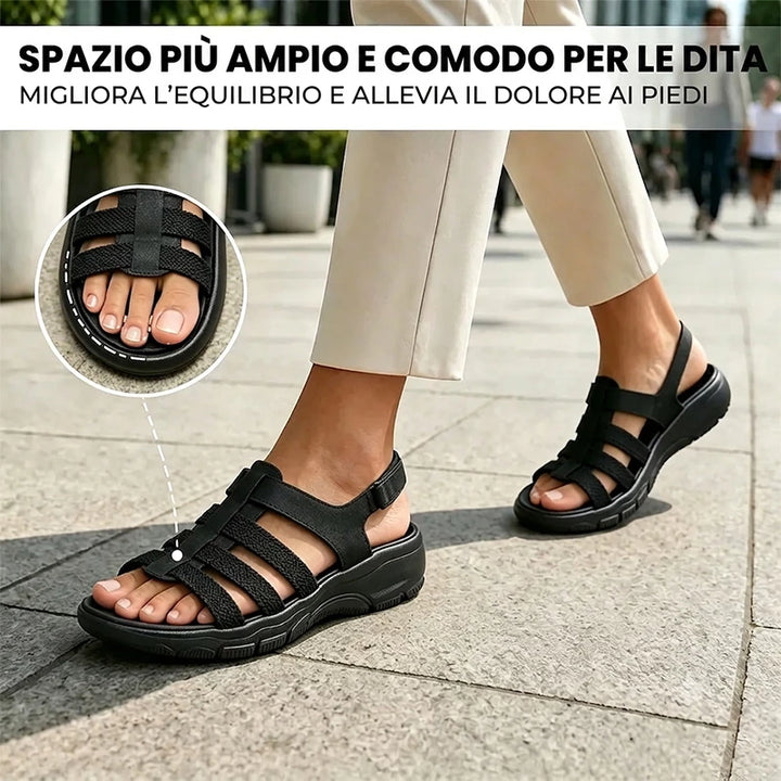 Orthody | Sandali ortopedici con zeppa comodi da donna