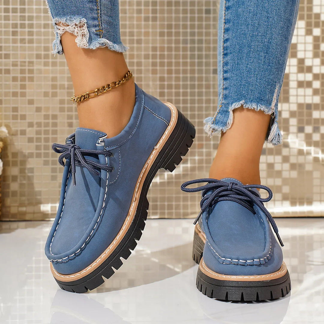 Margaux | Mocassini casual stringati a punta tonda