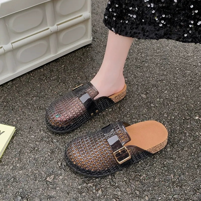 Lucia | Mules sandalo Jelly cristallo, traspiranti, comode e facili da indossare