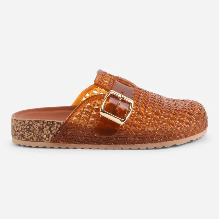 Lucia | Mules sandalo Jelly cristallo, traspiranti, comode e facili da indossare