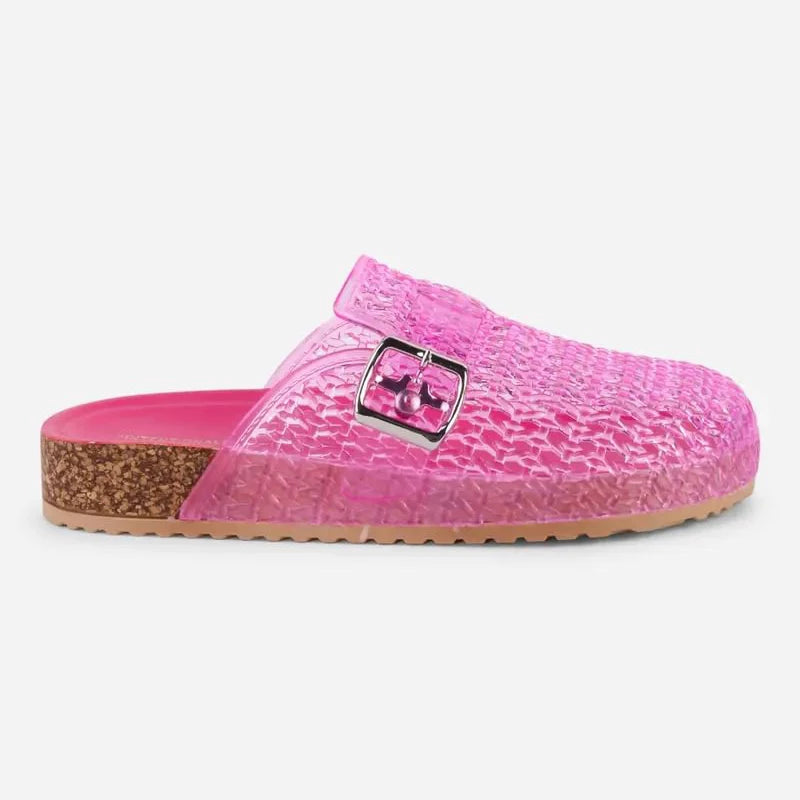 Lucia | Mules sandalo Jelly cristallo, traspiranti, comode e facili da indossare