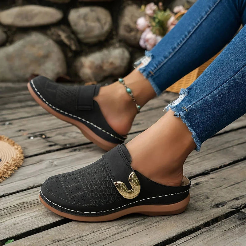LION | Zoccoli Ortopedici Eleganti con Zeppa – Comfort Quotidiano