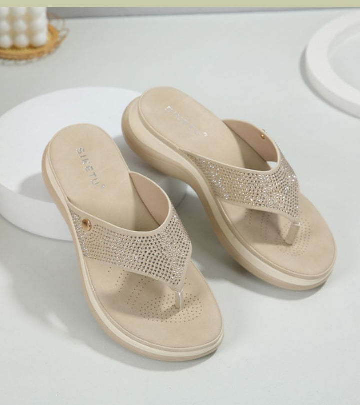 Stella | Sandali Infradito Luminosi con Cristalli