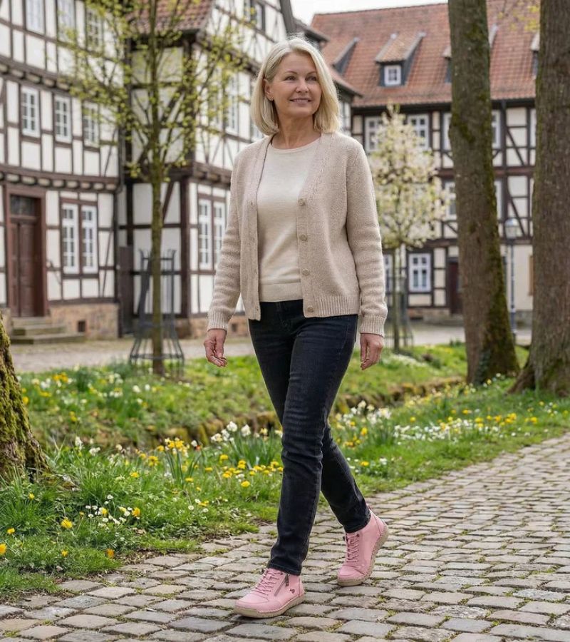 Mila | Sneakers Ortopediche con Zip - Facili da Indossare, Leggere