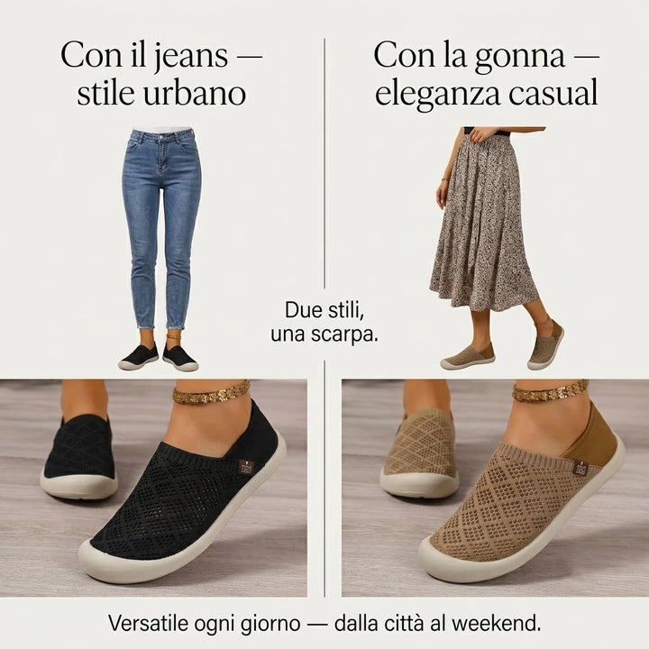 Lorena | Sneaker Slip-On Traforata, Leggerezza e Freschezza per l'Estate